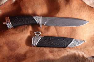 Severnaya korona Разделочный нож ручной работы Охотник утки
